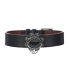 ALEXANDER MCQUEEN EMBELLISHED LEATHER CHOKER,P00382055