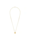 ANAIS RHEINER 18K GOLD AND ORANGE CITRINE PENDANT NECKLACE