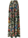 RICHARD QUINN DRAGON PRINT PALAZZO TROUSERS