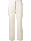 STELLA MCCARTNEY STELLA MCCARTNEY CROPPED FLARED TROUSERS - 大地色