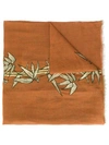 ETRO ETRO EMBROIDERED BAMBOO SCARF - 大地色