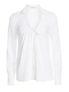 ALTUZARRA Bowie Stretch Silk Bow Blouse