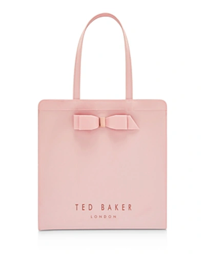 Ted Baker Large Almacon Bow Detail Icon Tote In Lt-pink