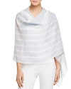 EILEEN FISHER STRIPED WRAP,S9RBE-A2068M