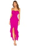 Lovers & Friends Melissa Gown In Magenta