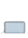 STELLA MCCARTNEY STELLA MCCARTNEY FALABELLA ZIP-AROUND PURSE - BLUE