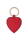 SMYTHSON Panama Leather Heart Keyring