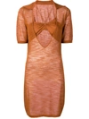 JACQUEMUS JACQUEMUS GESTRICKTES KLEID - ORANGE