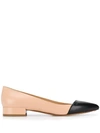 FRANCESCO RUSSO POINTED BALLERINA SHOES