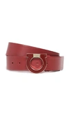 FERRAGAMO SINGLE ENAMEL GANCINI BELT