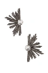 SAINT LAURENT STATEMENT CLIP EARRINGS,SLAU-WL66