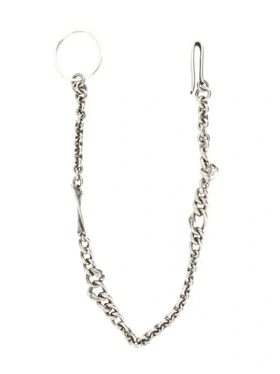 Werkstatt:münchen Irregular Chain Keyring - 银色 In Silver