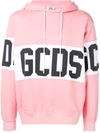 Gcds Oversized Logo Hoodie In Pink