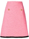 GUCCI TWEED A-LINE SKIRT