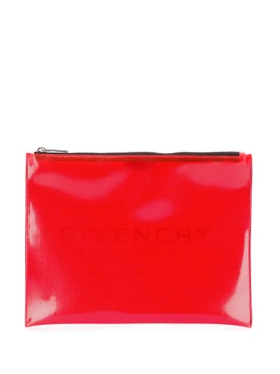 Givenchy Pvc Clutch - 红色 In Red