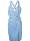 NANUSHKA BELTED DENIM DRESS