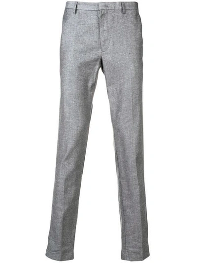 Hugo Boss Tapered Slim-fit Trousers In Grey