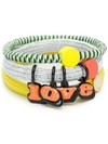 MARC JACOBS MARC JACOBS LOGO TRIPLE BRACELETS - YELLOW