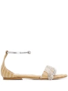POLLY PLUME POLLY PLUME BELLA SAND SANDALS - NEUTRALS