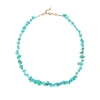 ANNI LU REEF 18KT GOLD-PLATED TURQUOISE BEADED NECKLACE