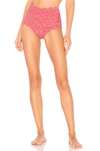 MARYSIA MARYSIA SWIM REVERSIBLE SANTA MONICA BOTTOM IN RED.,MSWI-WX311