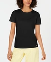 Calvin Klein Textured Top In Black