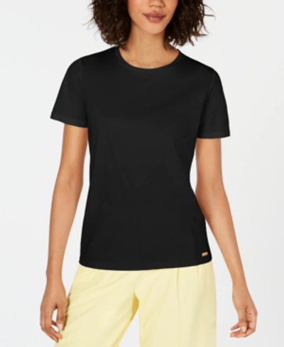 Calvin Klein Textured Top In Black