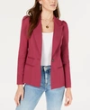 1.state Fitted Single-button Blazer In Berry Charm