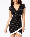 ALMOST FAMOUS CRAVE FAME JUNIORS' FRAMED WRAP DRESS