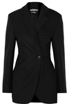 JACQUEMUS COSTUME GATHERED WOOL BLAZER