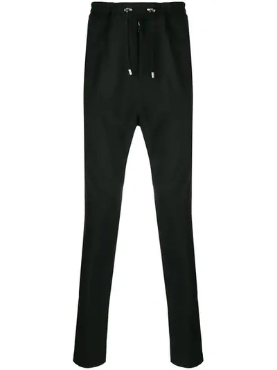 Balmain Tapered Leg Trousers - 黑色 In Black