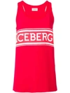 ICEBERG ICEBERG LOGO TANK TOP - RED