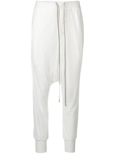 Rick Owens Lilies Drop-crotch Trousers - 白色 In White