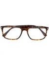 Persol Square Eyeglasses In Brown