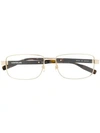 Montblanc Rectangular Frame Glasses - Brown In Brown