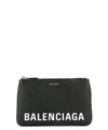 BALENCIAGA BALENCIAGA LOGO ZIPPED POUCH