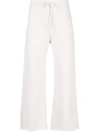 Nili Lotan Kiki Cotton Wide Leg Sweatpant In White
