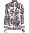 CHLOÉ PRINTED SATIN SHIRT,P00380244