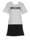 MOSCHINO MOSCHINO LOGO PRINT SHIRT DRESS