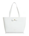 TED BAKER JJESICA BOW LEATHER TOTE,WXB-JJESICA-XH9W