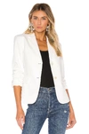THEORY THEORY SHRUNKEN JACKET IN WHITE.,THEO-WO325