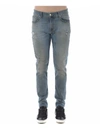 Represent Distressed Skinny Jeans In Denim