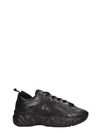 ACNE STUDIOS BLACK LEATHER ROCKAWAY SNEAKERS,10891939