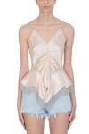 ALEXANDER WANG RUCHED LACE TOP,10891602