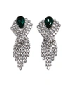 ALESSANDRA RICH EMBELLISHED CLIP-ON EARRINGS,10891817