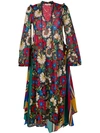 ANJUNA FLORAL FLARED MAXI DRESS