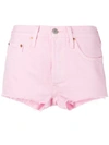 Levi's High-waisted Denim Shorts In Pink