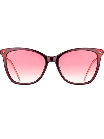 Tommy Hilfiger Oversized Cat-eye Sunglasses In Blue