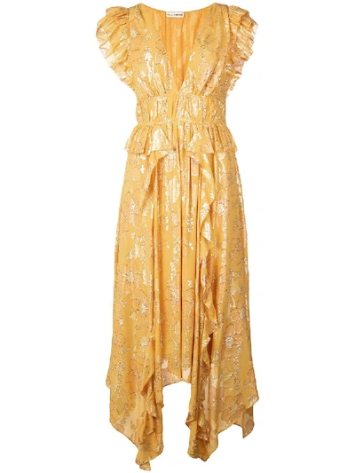 Ulla Johnson Floral Print Dress - 黄色 In Yellow