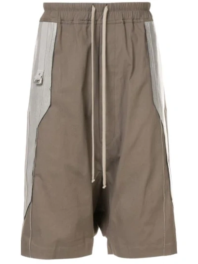 Rick Owens Drop-crotch Shorts - 棕色 In Brown